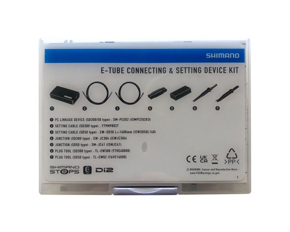 Shimano E-Tube Connecting & Setting Device Kit (Black) (Shimano Steps/Shimano Di2) (SM-PCE02)